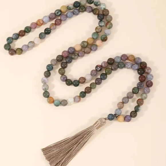 Indian Agate Mala - Picture 3 of 6